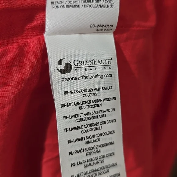 BODEN Broderie Women's Midi Tea Dress In Red Size 14 - Picture 7 of 12